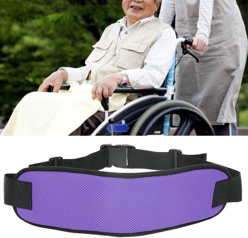 woobles Wheelchair Belt, Breathable Safety Fixed Belt Constrained Bands with Adjustable Straps Patients Cares Safety Harness Chair Waist Lap Strap for Elderly(1#) - Image 2